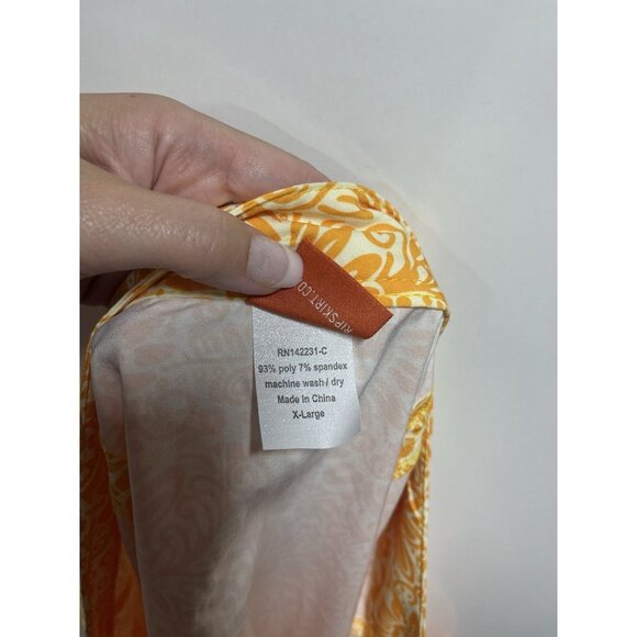 NEW RIP SKIRT Hawaii Length 2 wrap skirt in the Tuscan Sunflower print Size XL - Picture 5 of 7